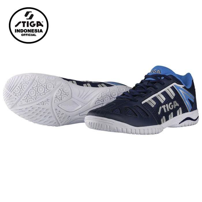 PROMO Sepatu Olahraga Pingpong Original STIGA LINNER III Blue Edition
