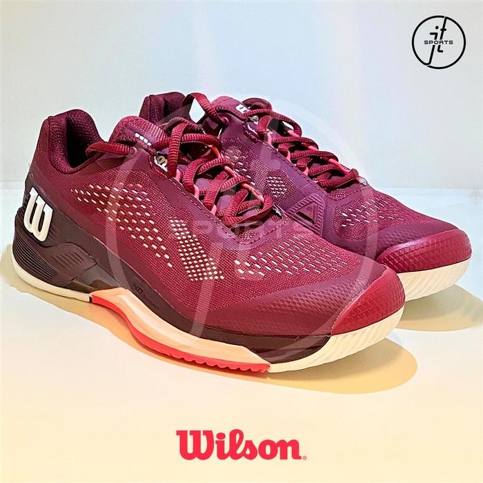 PROMO Sepatu Tenis Wilson Rush Pro 4.0 Women Beet Red Shoes Original