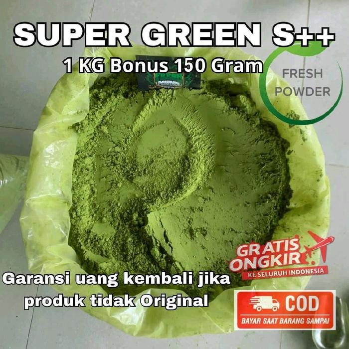 

serbuk super green premium 1kg+150 gram kalbar