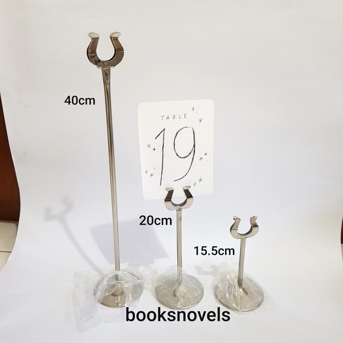 

Table Number Stand Clip Holder Tiang Penjepit Nomor Meja 15 20 40cm