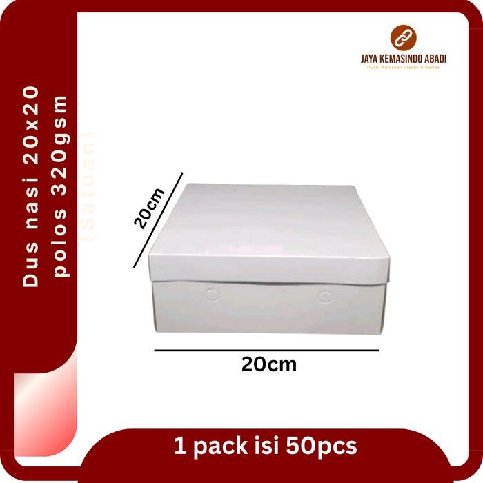 Dus Nasi Kotak 20x20 Dus Nasi Catering ukuran 20 Box Nasi