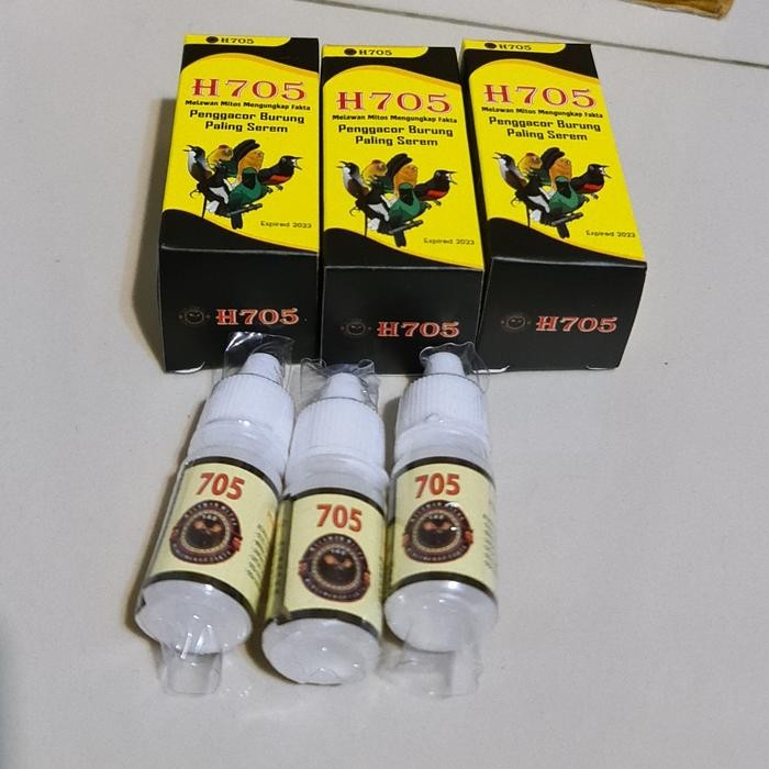 H705 penggacor burung untuk harian 3 botol .Asli cabang 705 Net