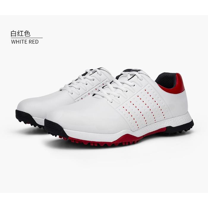 TERBARU Sepatu Golf shoe PGM laki Men golf shoes boost ZX149.1 red