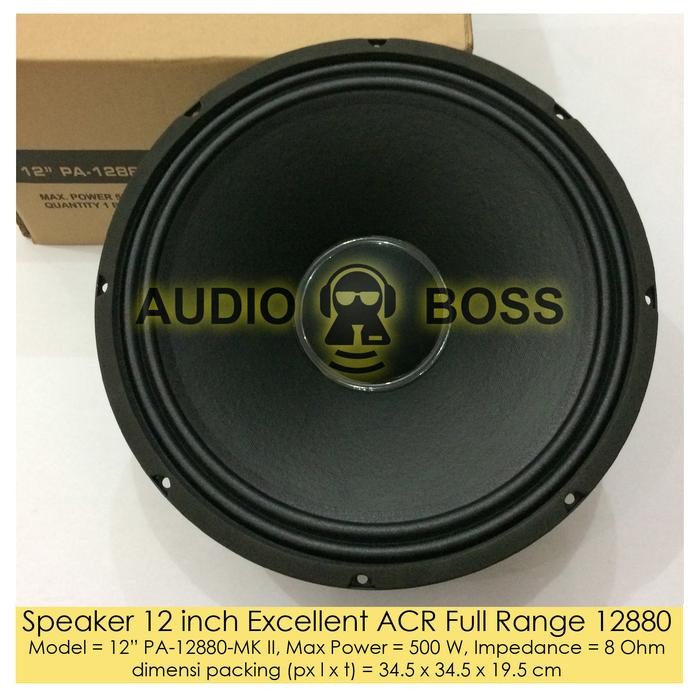 Speaker 12 Inch Excellent ACR Full Range 12880 - Speaker ACR 12" 12880 Berkualitas Terbaru