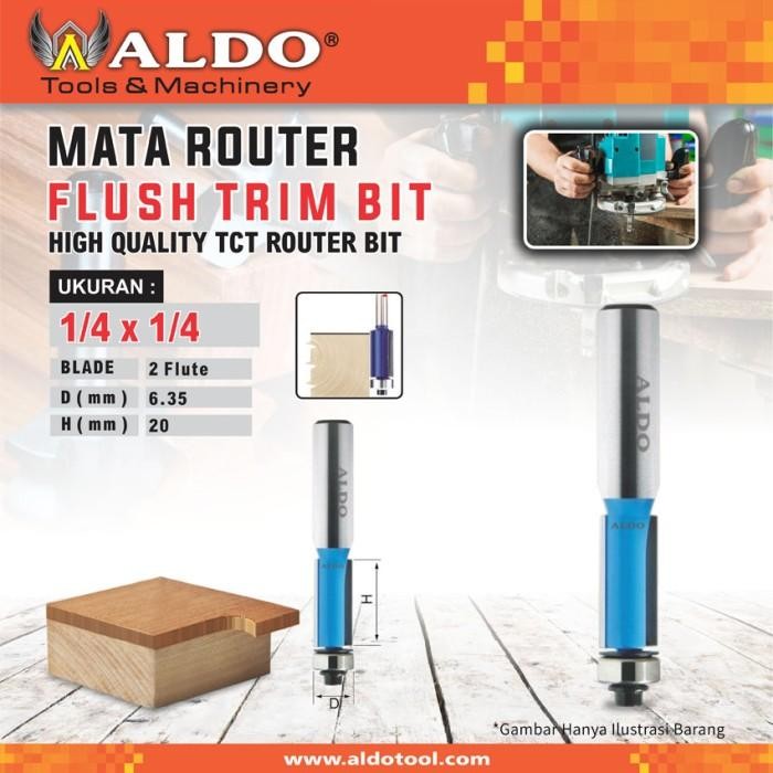 (Allthebest) Mata Router Flush Trim Bit