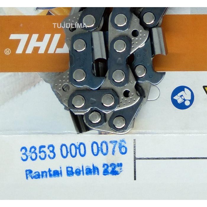 RANTAI CHAIN SAW STIHL 22INCH / 55CM BELAH ORIGINAL (3653-000-0076) TERMURAH