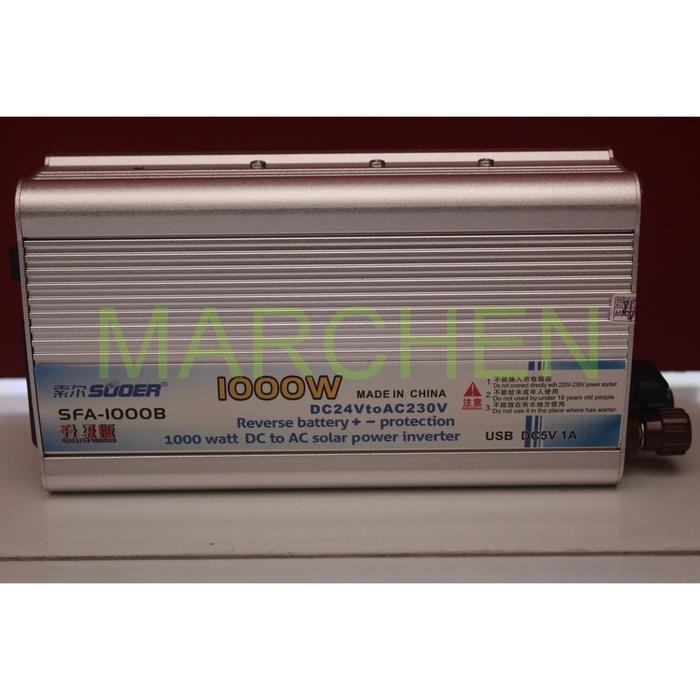 New.. Inverter Modified Sine Wave Sinus Modifikasi 24V 1000W 1000 Watt Suoer
