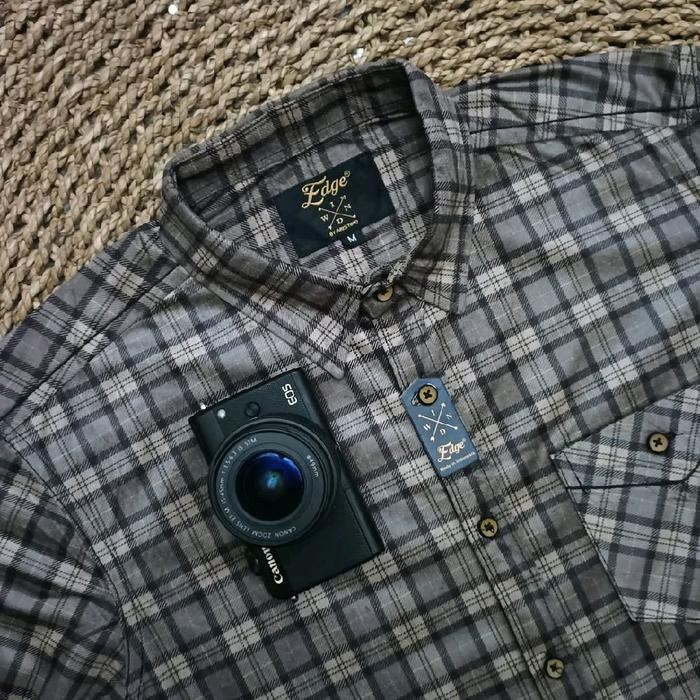 NEW Nakata Kemeja Flanel Edge Lengan Panjang Premium Quality Pria Lembut Nyaman Kotak Motif Distro