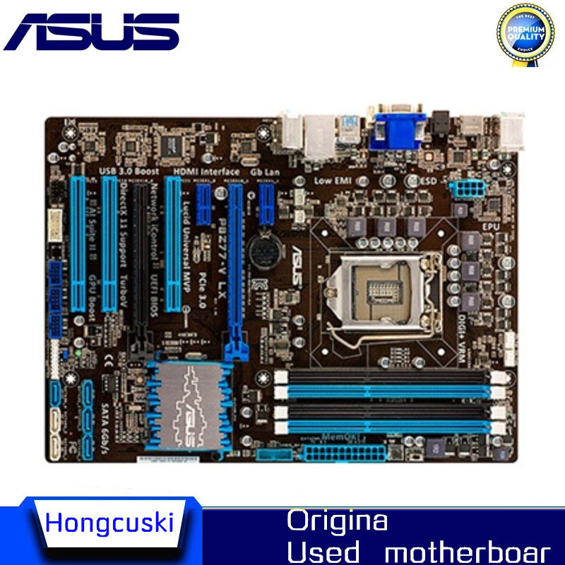 For Asus P8Z77-V LX Desktop Motherboard LGA 1155 HDMI VGA DVI LGA1155 DDR3 32GB USB3.0 SATA3 Z77 mot