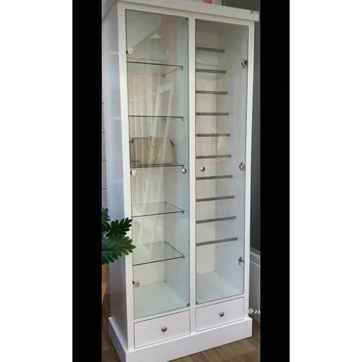 Lemari Hijab Kaca / Lemari Tas Kaca