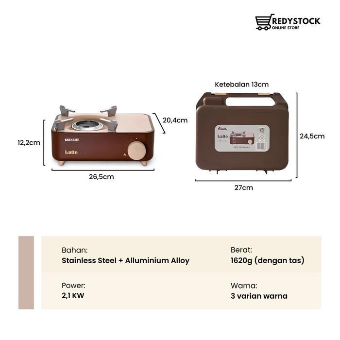Kompor Gas Portable moka pot BBQ Hot pot Camping Latte Cassette BDZ150