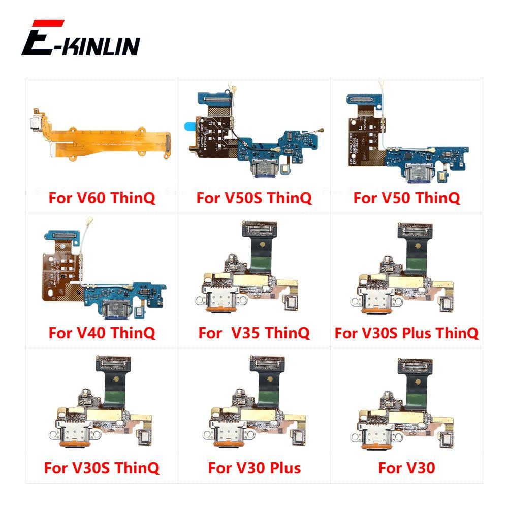 Charging Charger Plug Port Connector Board Parts Flex Cable With Mic For LG V30 V30S Plus V35 V40 V5