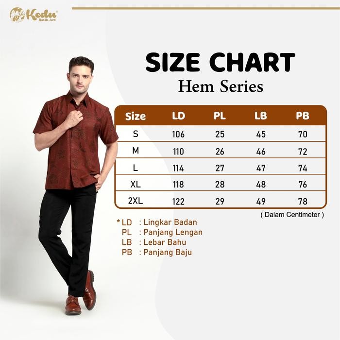 Hem Batik Katun Motif Gribik Hitam Batik Pria Laseman Kedu Batik Art