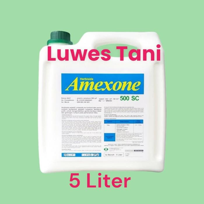 ( 5 Liter ) Herbisida Sistemik Amexone 500 Sc Gulma Tebu