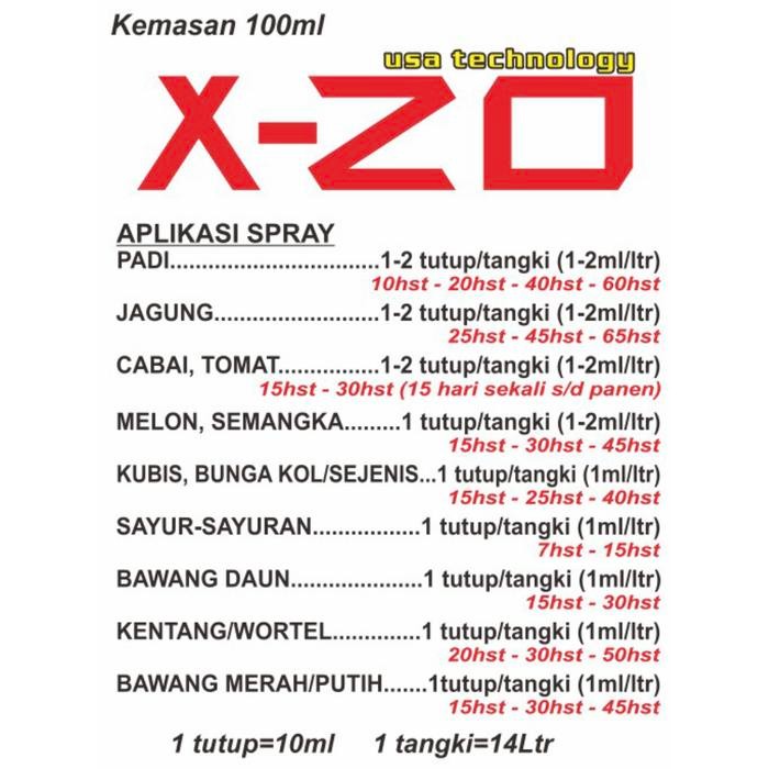X Zo Pupuk Mikro Silika Cair X-Zo 100Ml
