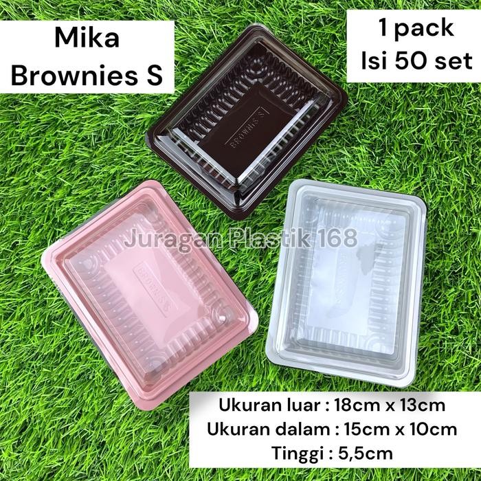 MIKA BROWNIES S - SIZE S KECIL - KOTAK BENTO NASI KUNING - TRAY BENTO KODE 749