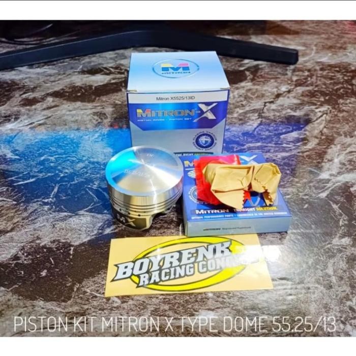 PISTON KIT CUSTOME DOME DM 50 53 54.5 55 55.25 58.5 59 60 61 62 PIN 13 MITRON X