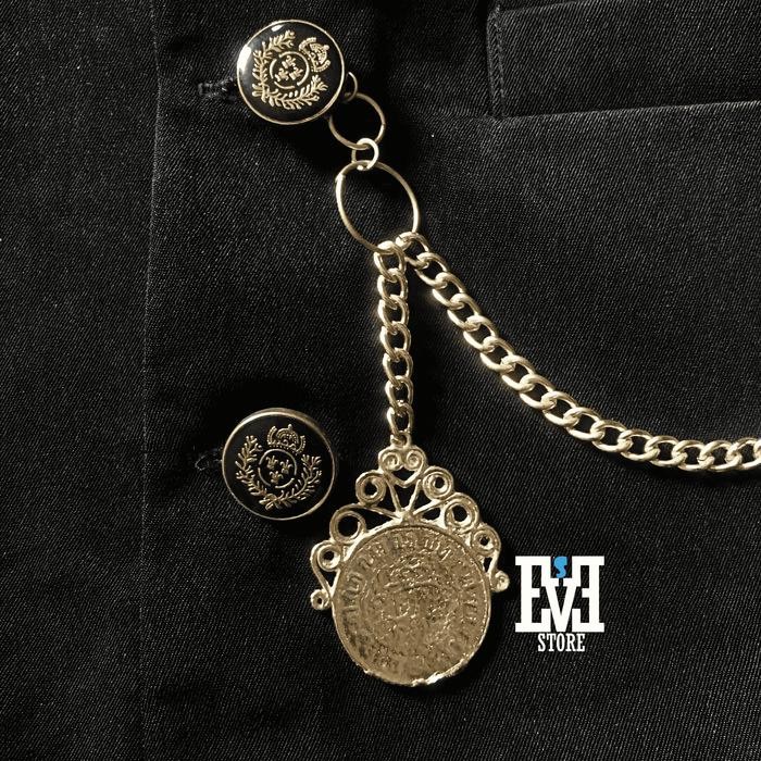 Benggol Aksesoris Beskap Emas Perak Benggol Koin / Bros Beskap / Bandul Beskap