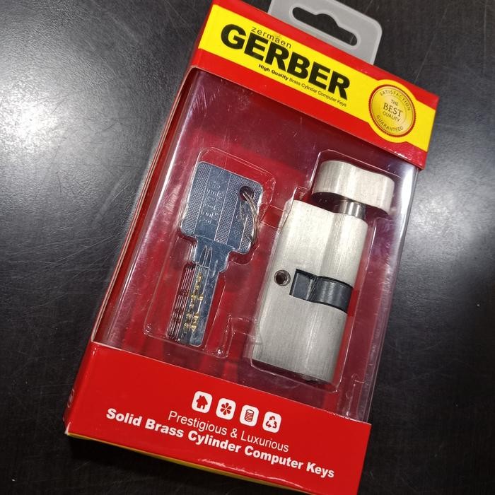 cylinder computer keys solid brass Gerber zermaen anak kunci bagus