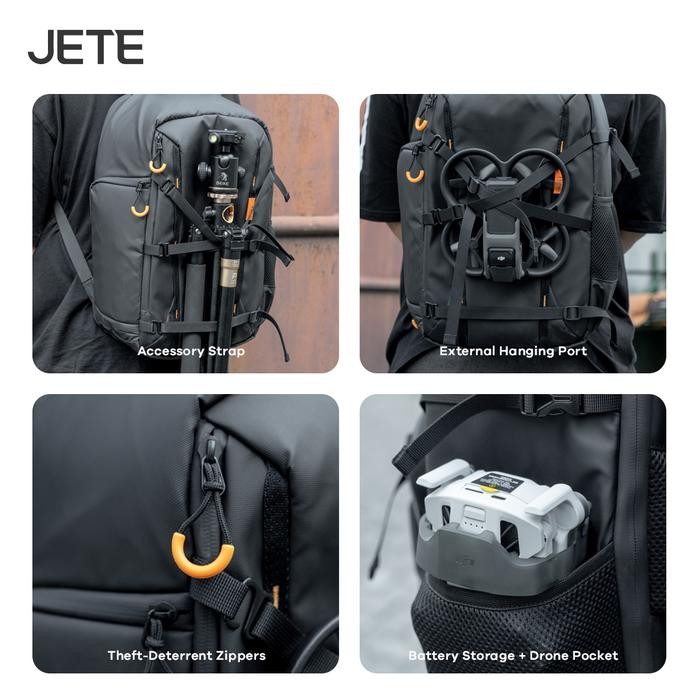 Jete Cb11 Tas Ransel Kamera Drone Mavic Fpv Backpack Waterproof With Rain Cover - Tas Gendong Camera