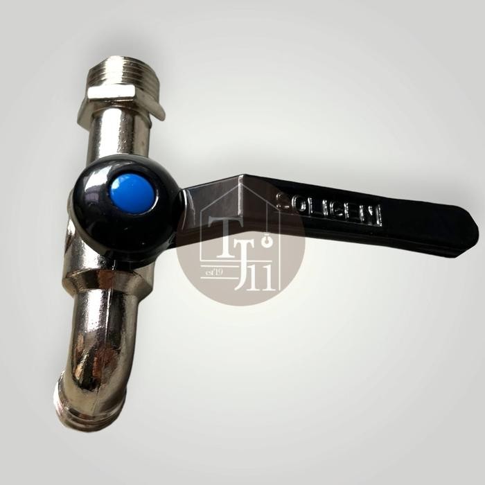 Kran Keran Bola Besi Gagang Hitam Soligen Yg-618 Ukuran