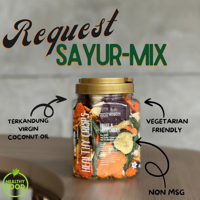 

Sedia HEALTHY CRISPS - 1ml (250-330gr) - REQUEST KERIPIK SAYUR ISI