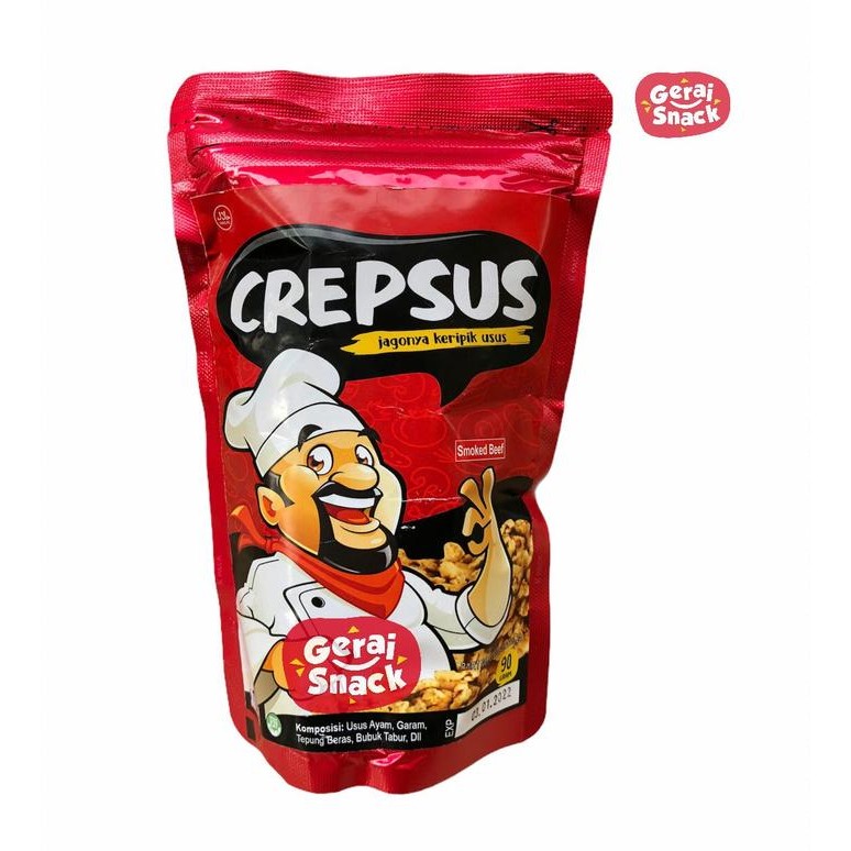 

Sedia Crepsus Keripik Usus Ayam Gurih Renyah Best Seller 90g