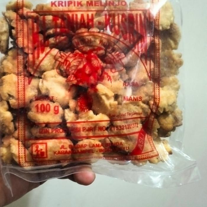 

Sedia kripik melinjo karangampel/Emping melinjo hj.taniah kusrin 100gram