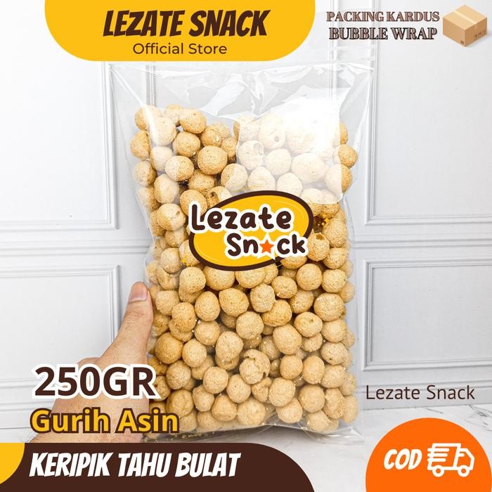 

Sedia Keripik Tahu Bulat Mini GR Kiloan Gurih Renyah Enak / Kripik Tahu Walik Bentuk Bulat Pong Rasa