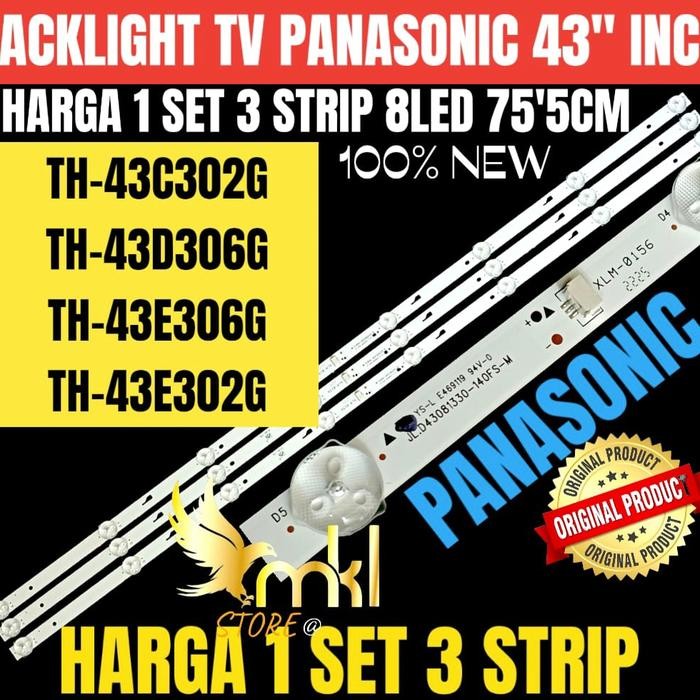 Terlaris BACKLIGHT TV LED PANASONIC 43" INCH 43C302G 43D306G 43E306G 43E302G SALE