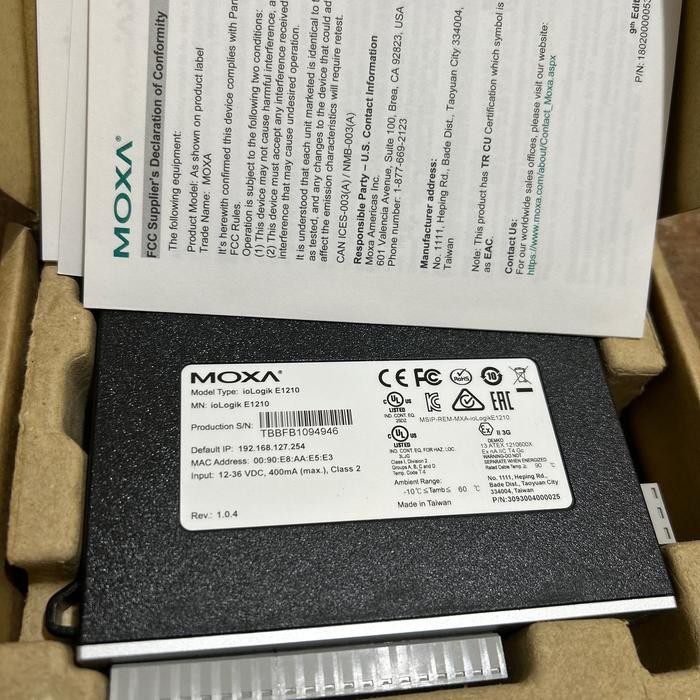 MOXA IOLOGIK E1210 Moxa iologik e1210 V1.0.4
