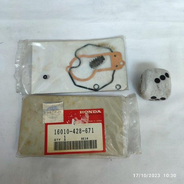 Gasket sil seal repairkit parkit carburator karburator karbu honda tiger lama revo original AHM