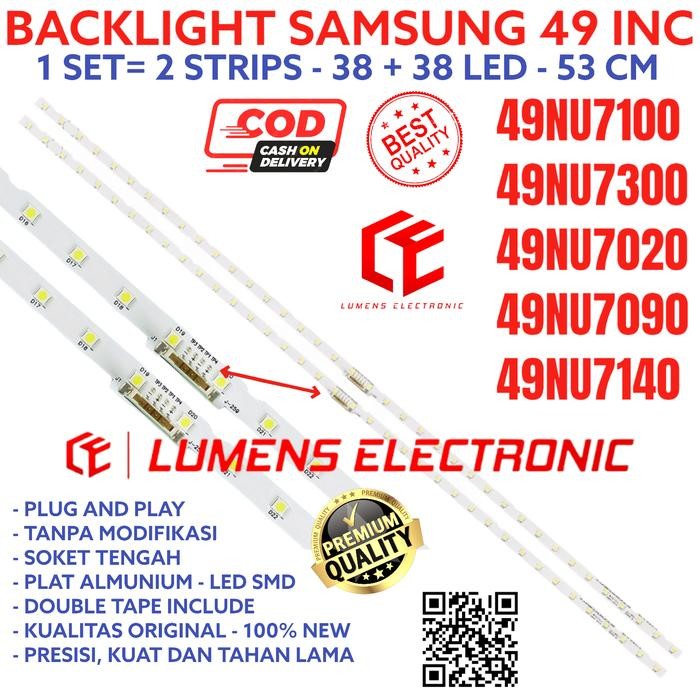 Terlaris BACKLIGHT LED SAMSUNG 49 IN 49NU7100 49NU7300 49NU7020 LAMPU BL 49NU SALE