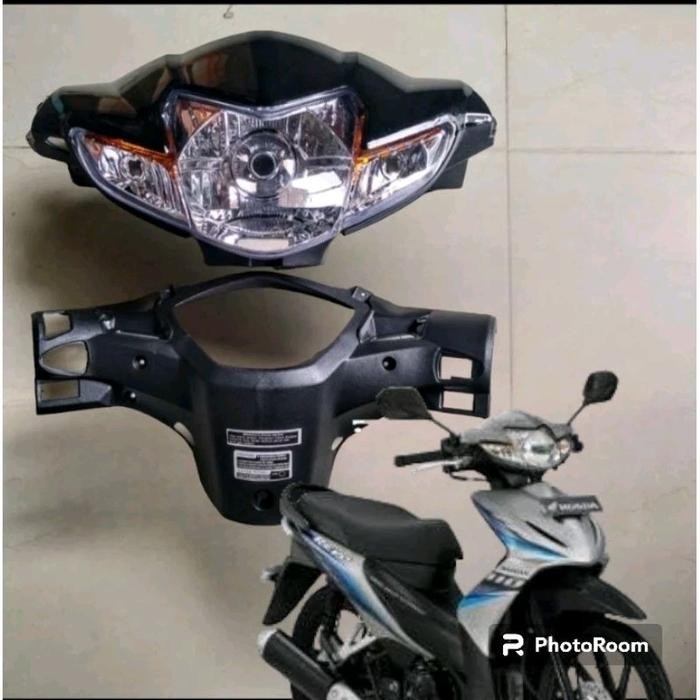 batok kepala depan belakang revo absolut motor honda dengan lampu - mesin, sepeda motorcycle kode