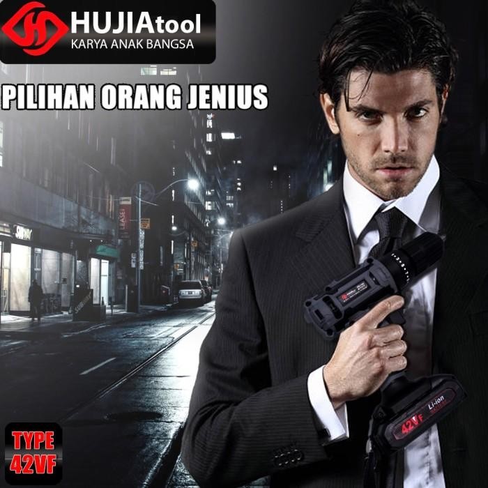 (Allthebest) uchiha 20v mesin bor baterai cordless drill charger tembok besi kayu