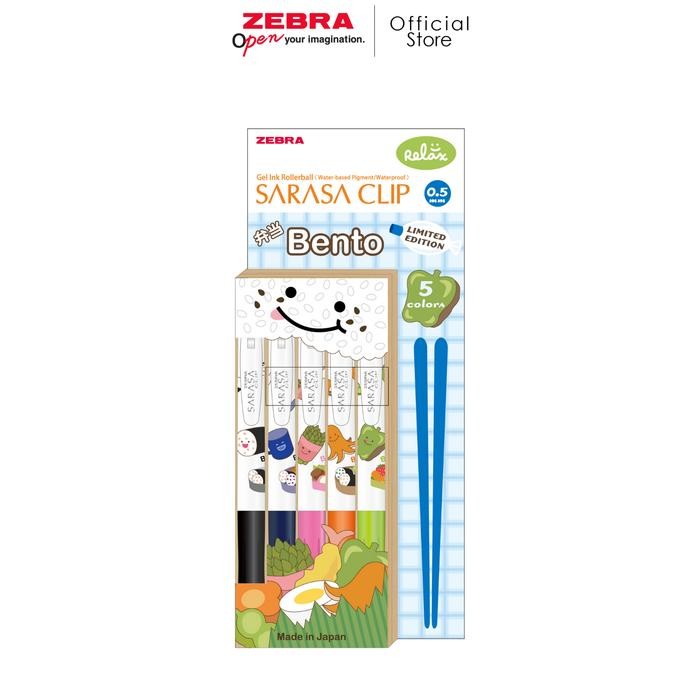 

Zebra Alat Tulis Pulpen Gel Sarasa Clip 0.5mm Bento Series Limited Edition - isi 5 pcs - SET B
