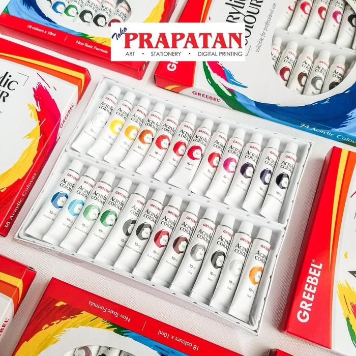 

Greebel Acrylic Colour 12/18/24x10ml / Cat Akrilik Greebel