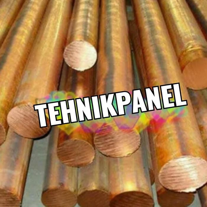 grounding rod tembaga 5/8" 1meter/rod grounding penangkal petir