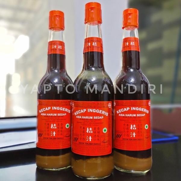 

ASLI YAPTO MRI Kecap Inggris Harum Sedap 620 ML Saus Can Encer Berwarna Gelap Rasa Asin Aroma Khas