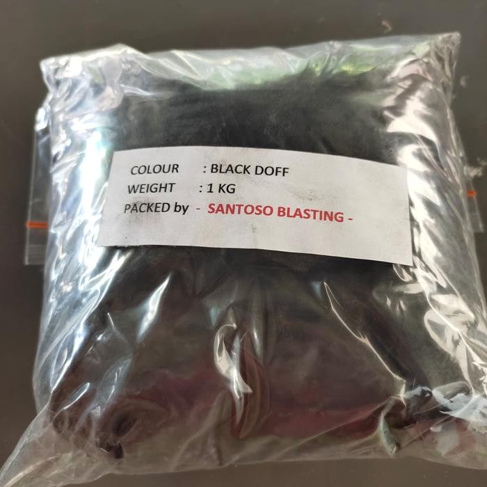 

bubuk powder coating black doff