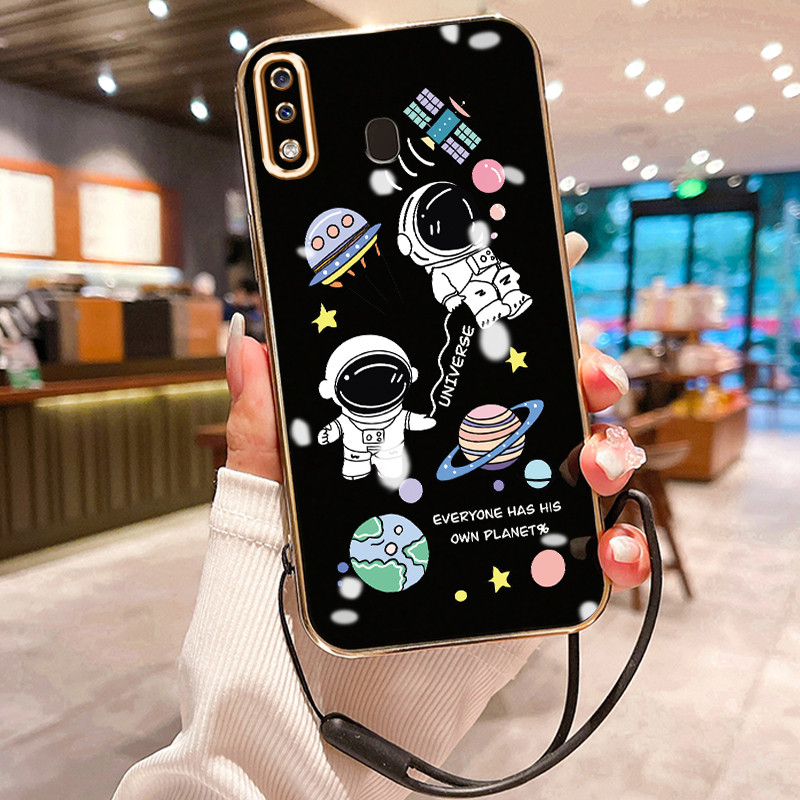 Casing Hp Untuk Samsung Galaxy A20 A30 M10s A20s A21s Case Casing Astronot Kesing HP Cesing Silikon 