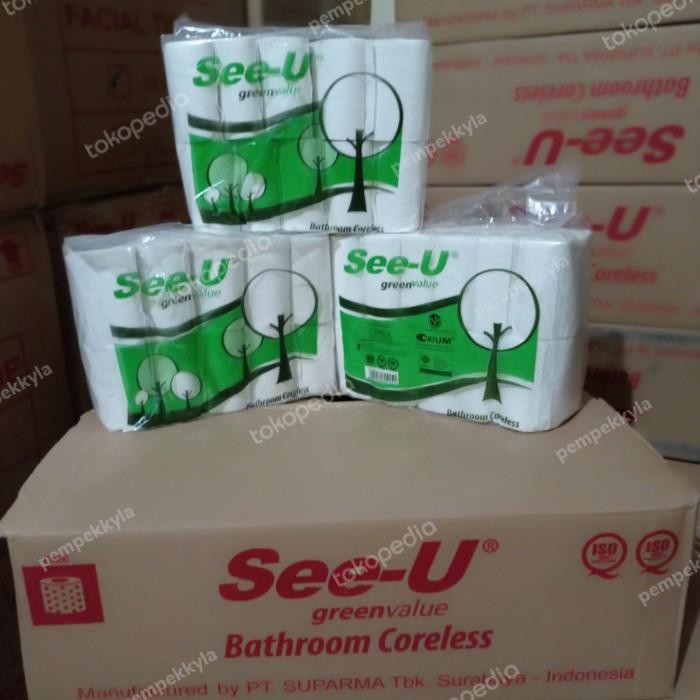 (Allthebest) tissue see u coreless 10 roll / tissue see u murah/ tissue toilet