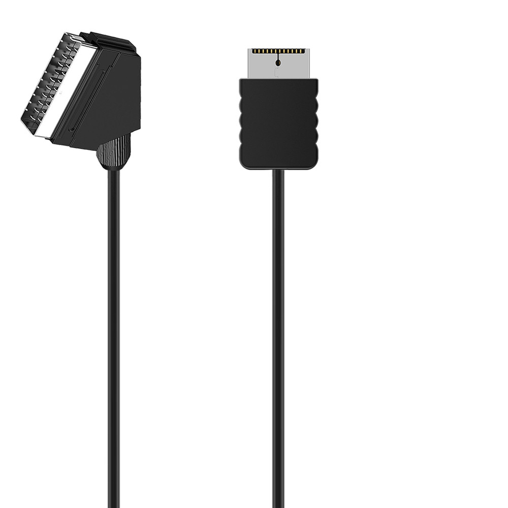 Replacement Real RGB SCART Cable TV AV lead connection cable Playstation PS1 PS2 PS3 Slim PAL NTSC