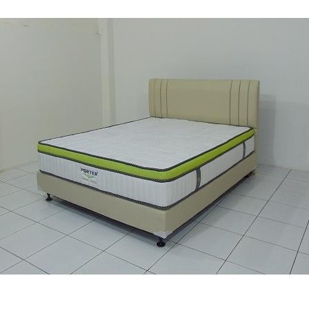 Spring Bed Porter Ortho Tou Latex 180 X 200 Hb Queen Cream Full Set