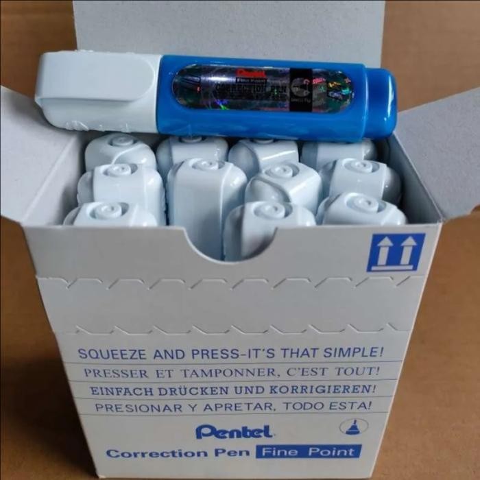 

Correction Pen / Tip-Ex Cair Pentel Gepeng Zl31-W Fine Point - 1 Lusin Isi 12 Pcs