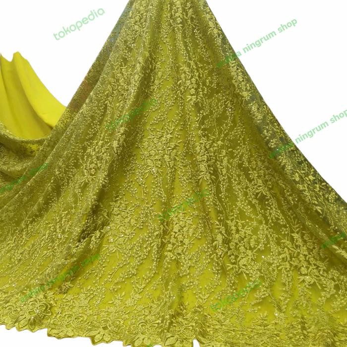 Kain tile payet turin.tile payet sprinkle.tile kebaya brukat meteran