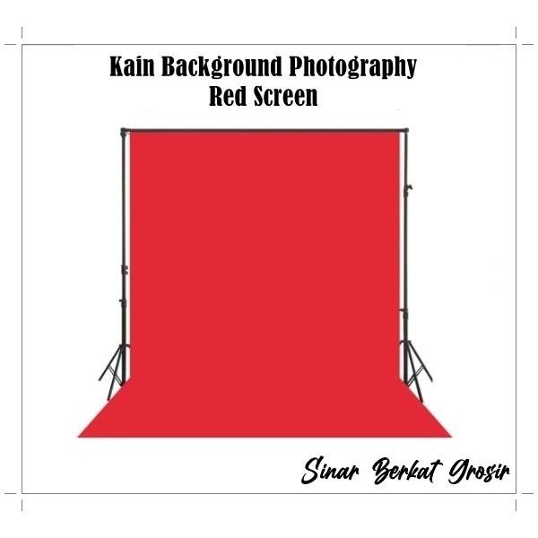 (Allthebest) Kain Background Foto Video Red Screen / Kain Backdrop Merah Tebal