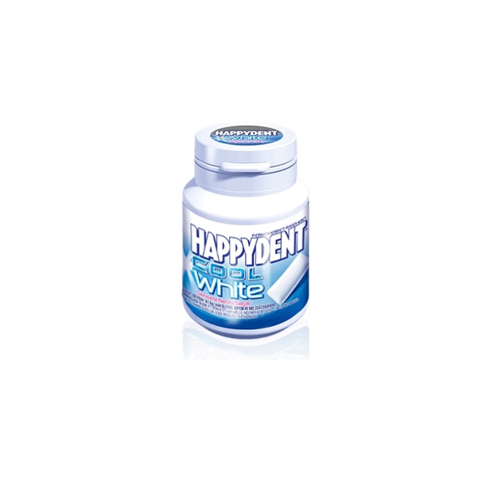 

Happydent Permen Cool White Sugar Free Bottle 61 - 61,6 gram
