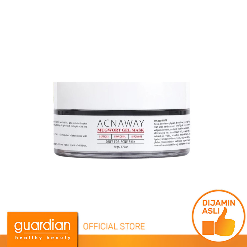 Acnaway Advanced Mugwort Gel Mask - Masker Gel Wajah untuk Jerawat Sensitif 50Gr