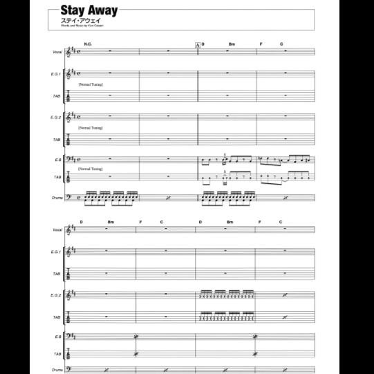 Buku Tablature Gitar - Nirvana - Nevermind - NEW Bandscore Album